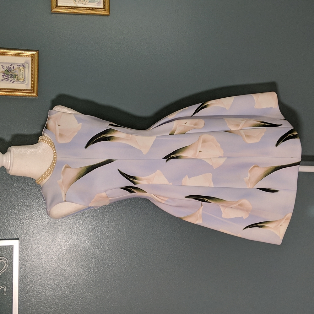 Calvin Klein Darted Scuba Knit Skater Dress